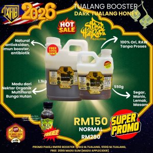 [PROMO Booster Spesial] RM150 BOOST  1.65kg MT + 200g Madu Slim (Apllecider)
